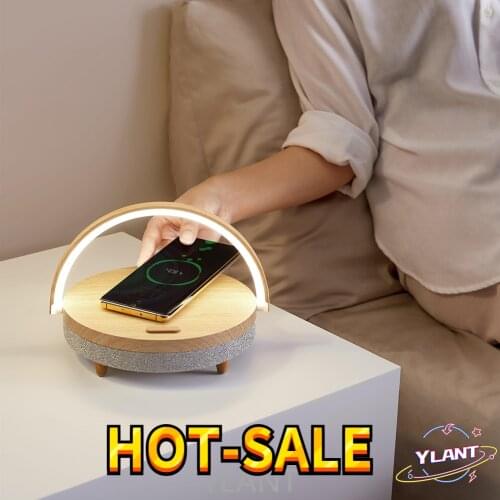 Table Light Wireless Desk Lamp Led Modern Led Table Lamp For Bedroom Wireless Charging Cell Phone Bluetooth Speaker Bedside Lamp