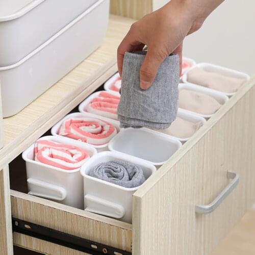 Japanese Style Desktop Storage Box Drawer Organizer for Chopstick Stationery Cosmetic Bathroom Kitchen Drain Rack Drawer Divider