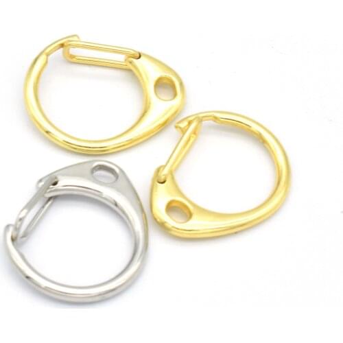 Lobster Clasps Carabiner Buckle Swivel Hook Key Ring Clip Gate Spring Clip Bag Purse Strap Handbag Snap Hook 12mm*26mm