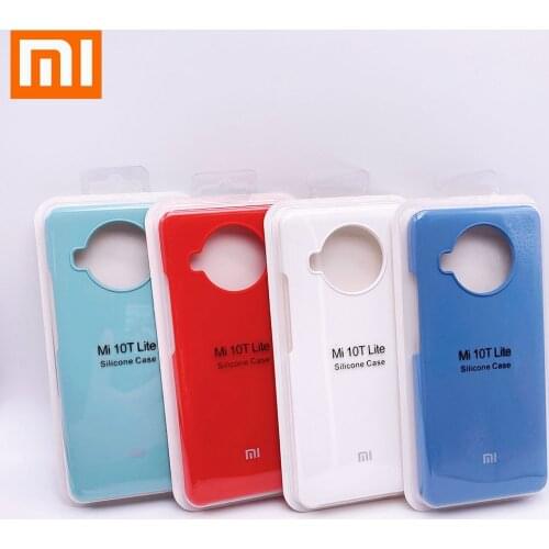 Original Xiaomi Mi 10T Lite Silky Soft-Touch Liquid Silicone Protective Cover Case For XiaoMi Mi 10T Lite With LoGo