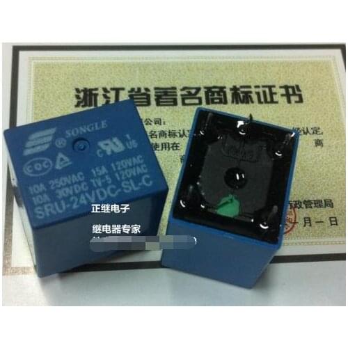 Relays SRU-24VDC-SL-C 5 feet 15A 120VAC 22F