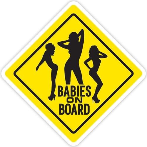S40643# Various Sizes Self-Adhesive Decal Babies Car Sticker Waterproof Auto Decors on Bumper Rear Window Laptop
