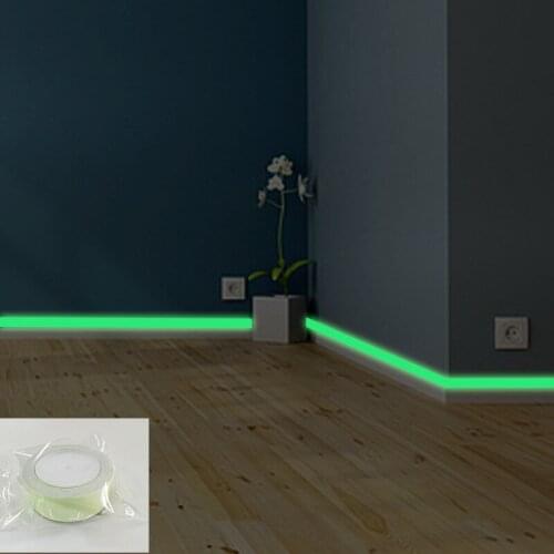 Luminous band baseboard Wall Sticker living room bedroom Eco-friendly home decoration decal Glow in the dark DIY Strip Stickers