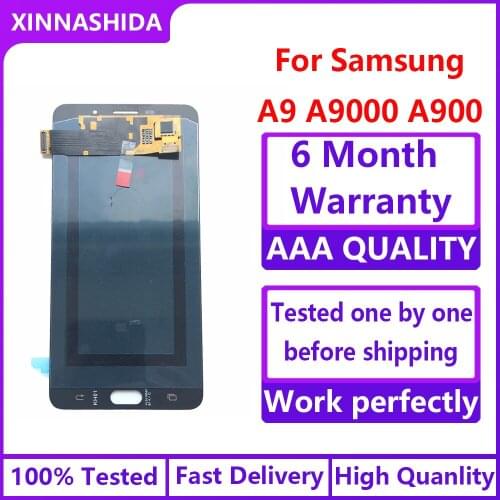 AAA+ LCD Display Super AMOLED 100% Tested Working Touch Screen Assembly For Samsung Galaxy A9 A9000 A900