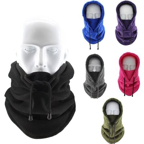 Winter Fleece Motorcycle Face Mask Cover Anti-dust Windproof Face Hat Neck Warmer Helmet Skiing Balaclava CS mask