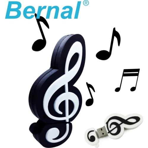 2016 originality gifts usb flash pendrive 8gb 4gb 16gb 32gb 64gb silicone usb stick 2.0 high speed musical note usb flash drives