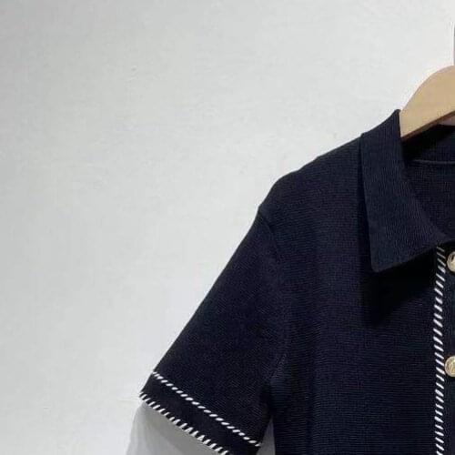 2021 Womens Commuter Pure Color Knit Short Dress Short-sleeved Women Mini Dress