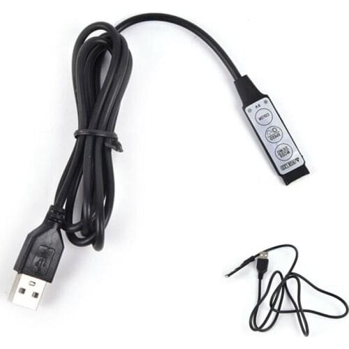 3Key 4Pin Remote Controller Controller DC 5V USB LED RGB For LED Strip Light