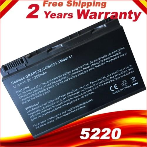 Laptop Battery For Acer Extensa 5220 5620G 5620Z 5630 7220 7620 Series TravelMate 5320 5520 5710 Series TM00751 TM00742