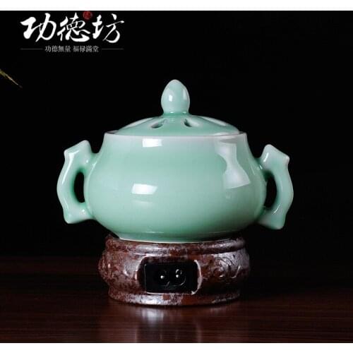 Binaural in Longquan celadon aroma electronic furnaces powder flavors electronic sink sandalwood furnace package recommended