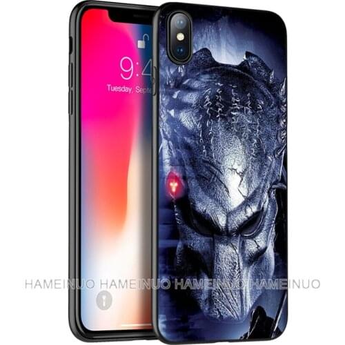 Black tpu case for iphone 5 5s se 6 6s 7 8 plus x 10 case silicone cover for iphone XR XS MAX case Alien vs Predator