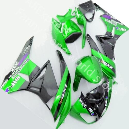 Green black Injection mold motorcycle fairings ZX-6R 09-12 for zx6r 2009 2012 ZX6R 636 09 12 fairing