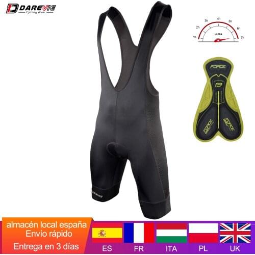 DAREVIE Cycling Bib Shorts Men 3D Gel Pad 6 Hours Ride Cycling Bib Shorts Elastic Lycra Bike Bib Shorts Spain Stock Fast Ship