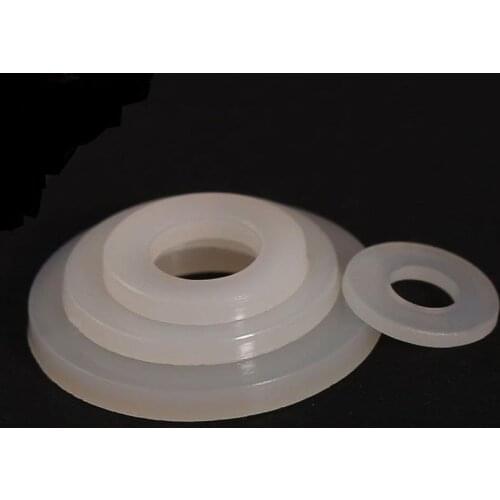 DIN125 M2 M2.5 M3 M4 M5 M6 M8 M10 M12 M14 M16 M18 M20 White Plastic Nylon Washer Plated Flat Washer Seals Gasket Ring