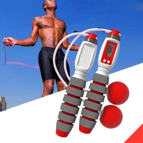 Electronic Rope Skipping Wireless Speed Jump Ropes Crossfit Anti-Slip Foam Handle Training Weight-bearing Fitness Equipment