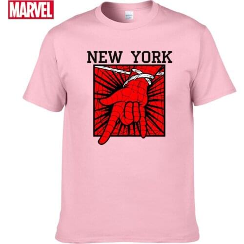 Marvel The Avengers spiderman t shirt Comfortable Breathable 100% cotton Fashion clothes for teens Summer Tops t shirt men #100