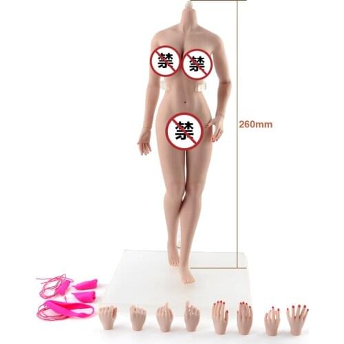 JIAOU DOLL 1/6 Scale Suntan Wheat Skin Europe Girl Female Women Big Bust Seamless Body Doll 12" Action Figures Toys