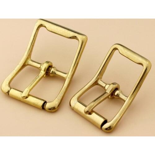 Brass Belt Buckle Tri-glide Single Pin Middle Center Bar Roller Buckle for Leather Craft bag Strap Horse Bridle Halter Harness