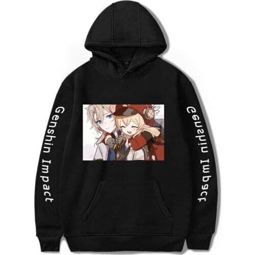Genshin Impact Fashion casual Cool Print Hip Hop Hoodies Hot Game Plus Size Graphic Fashion Top Streetwear Women/Men Sweatshirts