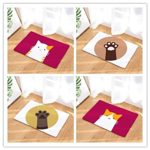 Floor Mat Cartoon Animal Cat Claw Doormat Waterproof Anti-slip Kitchen Carpet Living Room Door Mat Entrance Home Decor