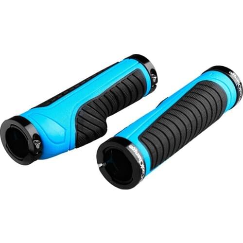 New Store Cycling Grips Mountain Bike Handle Rubber Grips Of Bilateral Lockable Anti-skid Ergonomics 3 Colors Bicycle Handlebar
