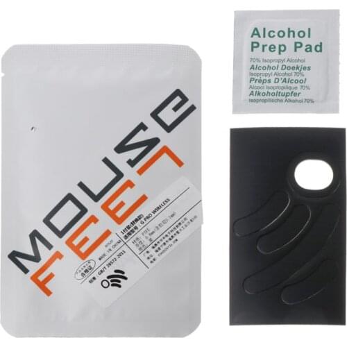 1 Set 0.6mm Curve Edge Mouse Feet Mouse Skates for Logitech G Pro Wireless Mouse black