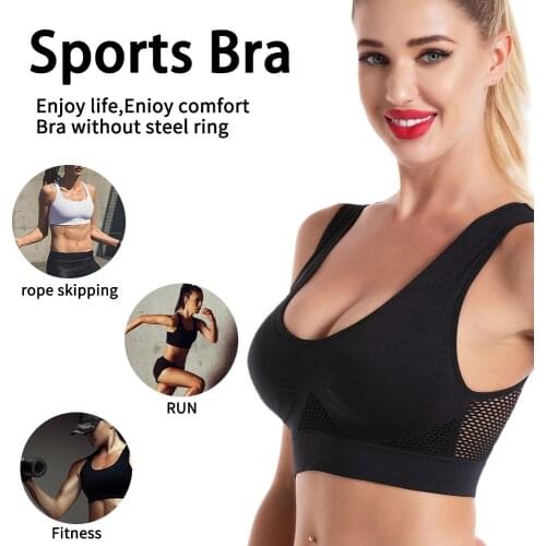 Plus size 5XL 6XL Sports Bra Womens Underwear Sexy Lingerie Bra Without Bones Push Up Seamless Comfortable Breathable Backless