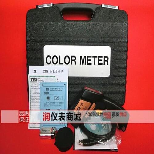TES-135A Handheld Color Meter Color analyzer Portable color difference meter( LCD Display )