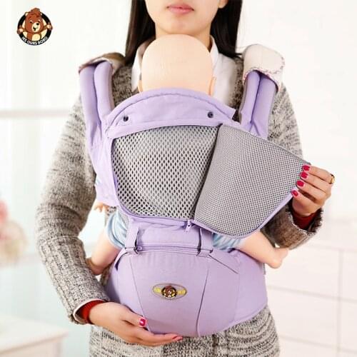 New Cotton Ergonomic Baby Carrier Backpacks Cute Baby Kangaroo Newborn Sling Wrap Multifunction infant Baby sling Carrier Belt