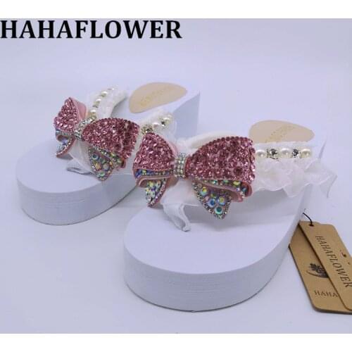 HAHFLOWER Fashion Ladies Summer Flip Flops Platform EVA Summer Bride Sexy Sandals Women Shoes Flip Flops Female Slippers