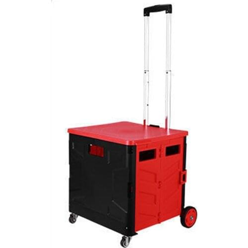 Foldable Storage Box Portable Shopping Cart Trolley Luggage Case Multifunctional Household Cart Supermarket Shopping Basket