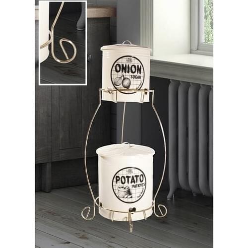 Medium Size Gold Wire Potato Onion Set Cream