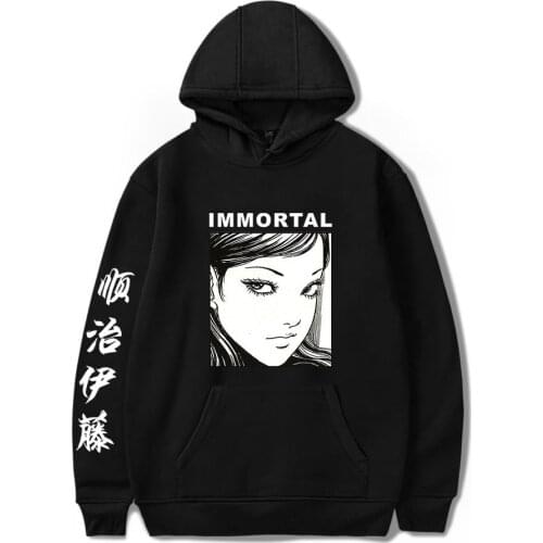 2021 junji ito Hoodie Unisex Tracksuit Women Mens Hoodies Harajuku Streetwear Japanese Style Anime Tops Clothes