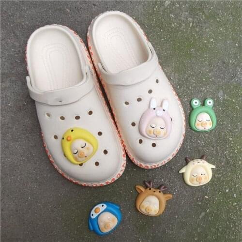 BIG SIZE Shoe Decoration Buckle croc Charms 1pcs doll toy pig cartoon Accessories DIY Combination Jibz Kids Gifts gift