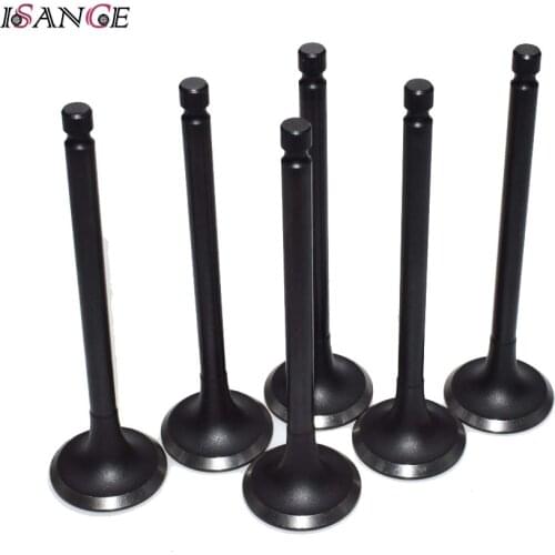 6pcs Exhaust Valve For Hyundai Tucson Sonata Tiburon Santa Fe Kia Optima Sportage 2.5L 2.7L 1999 2000 2001 2002 2003 2004-2010