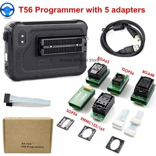 XGecu T56 Programmer 56 Pin Drivers ISP Support 21000+ with 22 adapters