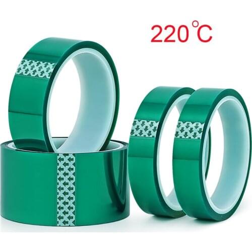 Green PET Heat-Resistant High Temperature Masking Shielding Tape for PCB Solder Plating Insulation Protection 33M