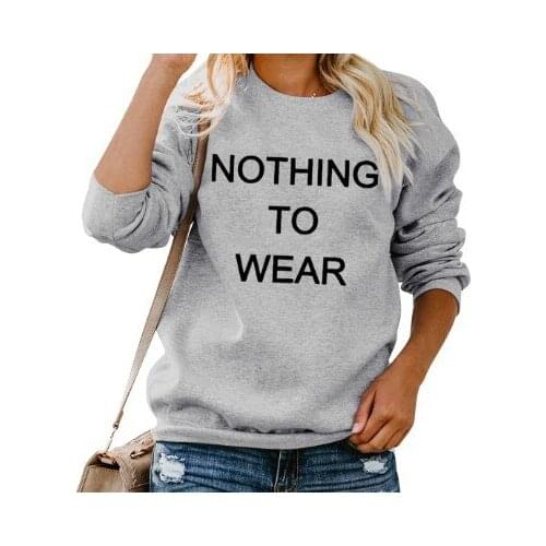 NOTHING TO WEAR Autumn Winter Hoodies Woman Fleece Coat Female Hoodies Sweatshirt Woman Hoodies