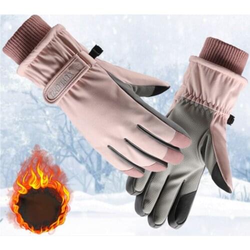 1pair Gloves Women Winter Touch Screen Ski Gloves Waterproof Windproof Warmth