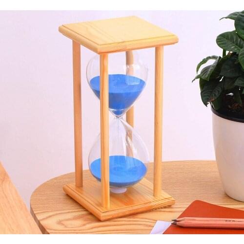 1pcs 30 Minute Original Wood Frame Clock Timer Sand Hourglass Creative Valentines Xmas Toys Gift Home Decor Ampulheta Sandclock