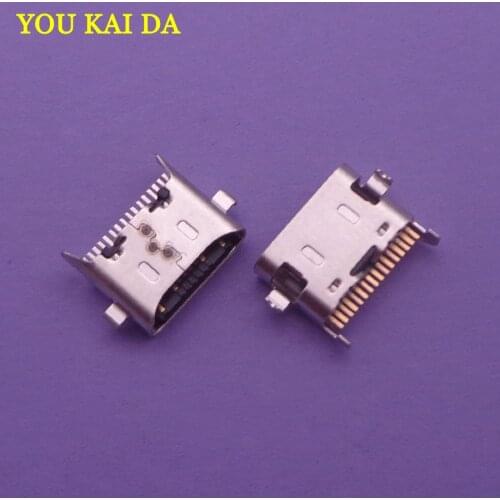 2PCS/Lot For LG K41S K61 USB Charging Dock Charge Socket Port Jack Plug Connector Repair Parts Replacement