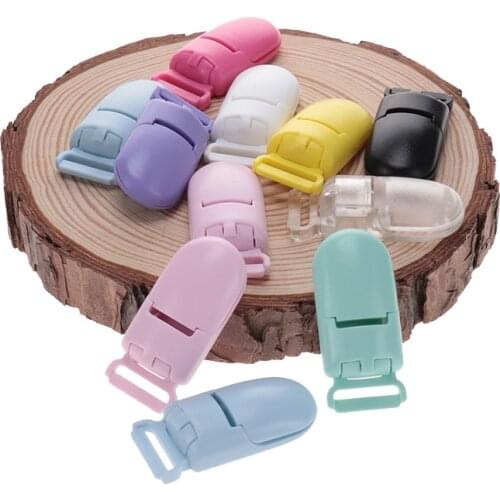 20pcs Plastic Pacifier Clips 15mm Nipple Holder Diy Dummy Chains Baby Pacifier Clip Holder Baby Goods Schnuller Clipfor Chupetes