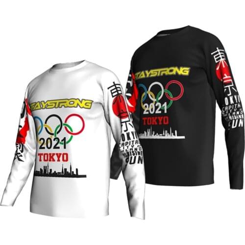2021 Downhill Cycling Jerseys Tokyo Japan Games Mountain Bike MTB Shirts Offroad DH Motorcycle Motocross Sports wear Clothing
