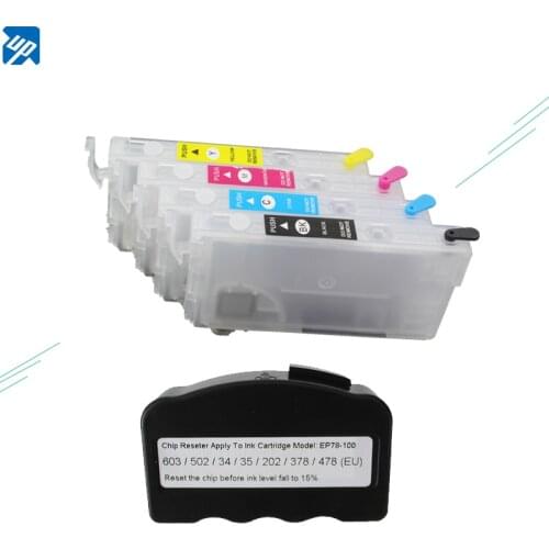 405 405xl Chip Resetter And Cartridge No Chip For Epson WF-3820 WF-3825 WF-4820 WF-4825 WF-4830 WF-7830 7820 WF-7835 WF-7840DTWF