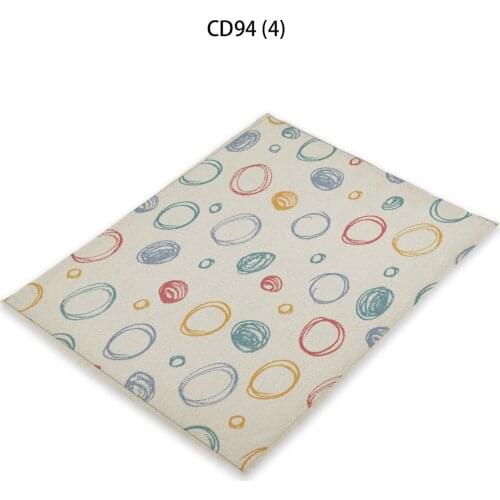 Abstract Pattern Dots Fabric Napkin Napkin Fabric Home Table Decoration Table Mat Untersetzer Coasters 42 * 32 Servilletas Tela