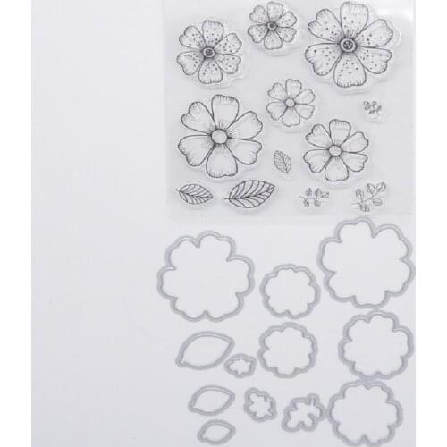 CS2115 Frame Die cutting Stencil for flower clear stamp