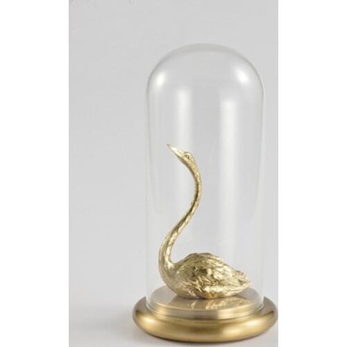 European creative metal crystal ball glass cover angel animal desktop 15cm*15cm*30cm decoration decoration ornaments crafts