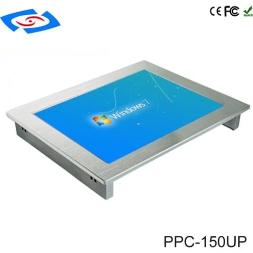 Factory Store 100% Well Tested 15" Fanless Touch Screen Industrial Panel PC With 1024x768 Resolution Support Customization