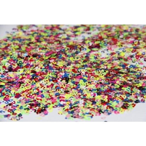 Leopard shape Solvent Resistant Glitter Mix G389