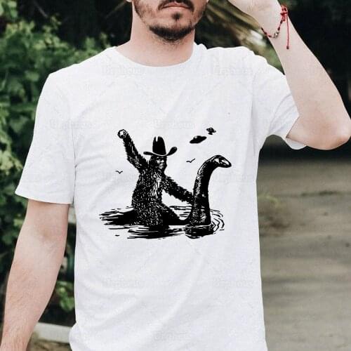 Bigfoot UFO Loch Ness Monster Nessie I Believe T-shirt Bigfoot Sasquatch Funny Shirt Top Tees